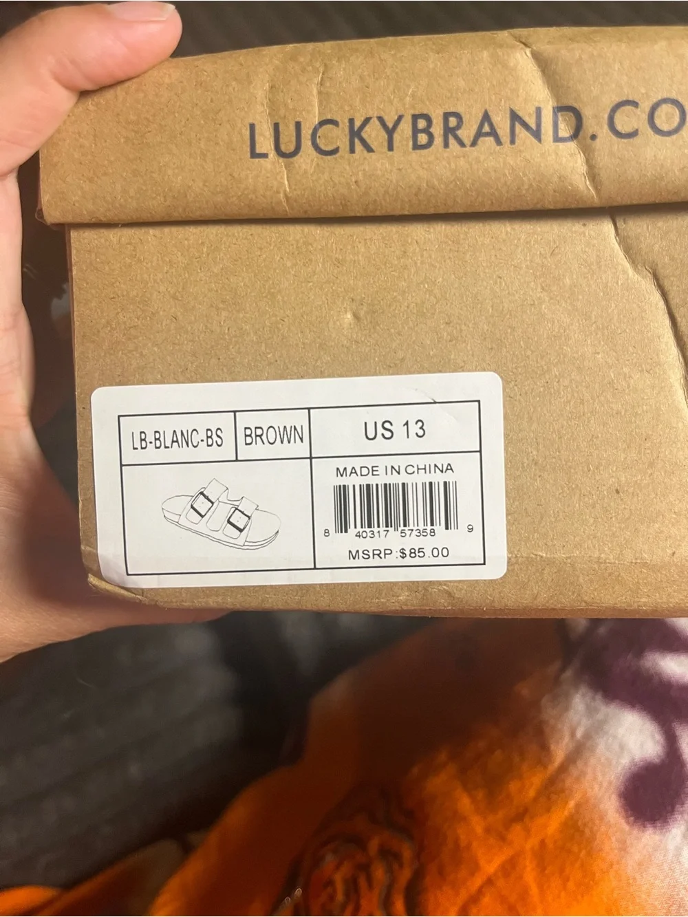 Lucky Brand men’s slide